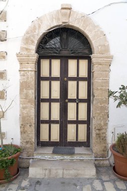 Traditional old Tunisian door clipart