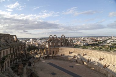 El Jem ancient amphitheater, Tunisia clipart