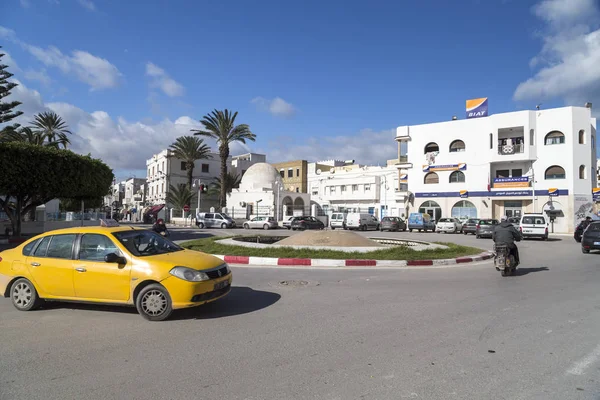 Vista dalla città di Mahdia nel governatorato di Mahdia, situata lungo la costa mediterranea della Tunisia . — Foto Stock