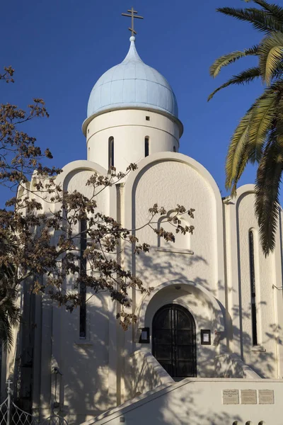Chiesa ortodossa russa, Chiesa della Resurrezione situata in Avenue Mohammed V, Tunisi, Tunisia . — Foto Stock