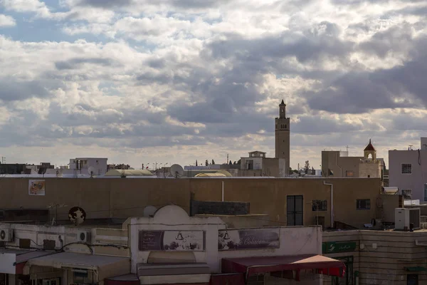 Djem Tunesië December 2016 Jem Uitzicht Stad Vanaf Het Romeinse — Stockfoto