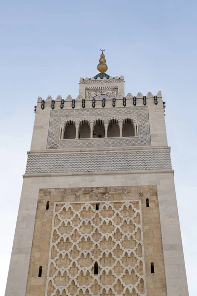 Detail aus dem Minarett einer Moschee in der Medina, Tunis — Stockfoto