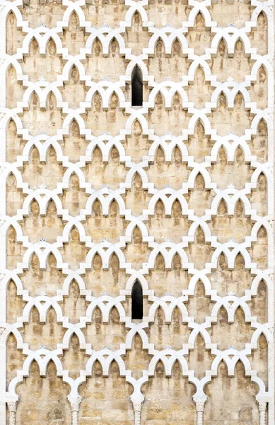 Pattern detail from the minaret of Zaytuna Mosque in la Medina, Tunis — Stock Photo, Image