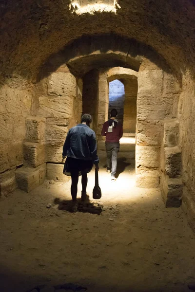 Djem Tunisko Prosinec 2016 Římský Amfiteátr Thysdrus Djem Nebo Jem — Stock fotografie