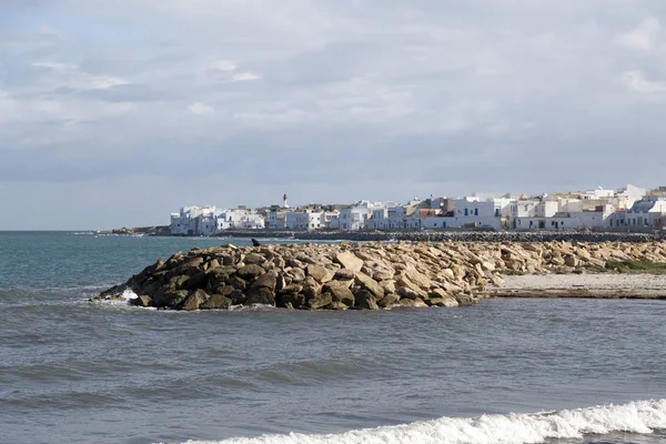 Вид Прибрежный Город Махдия Провинции Махдия Туниса Восточное Средиземноморское Побережье — стоковое фото
