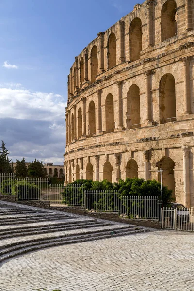 Starověký Amfiteátr El Jem, Tunisko — Stock fotografie