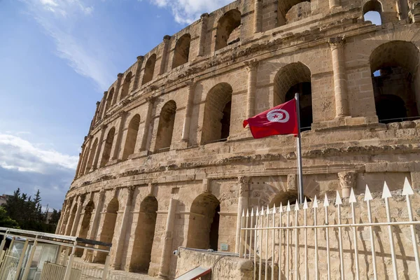 Anfiteatro antiguo El Jem, Túnez — Foto de Stock