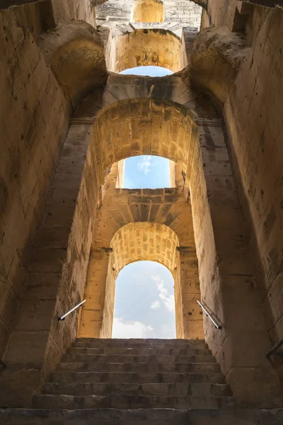 El jem antikes Amphitheater, Tunisen — Stockfoto