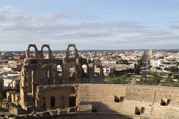 Anfiteatro Romano Thysdrus Djem Jem Una Ciudad Provincia Mahdia Túnez — Foto de Stock