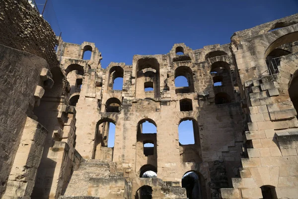 El Jem antik amfitiyatro, Tunus — Stok fotoğraf