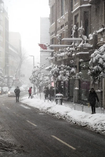 Tung snö täcker alla Istanbul 8 januari — Stockfoto