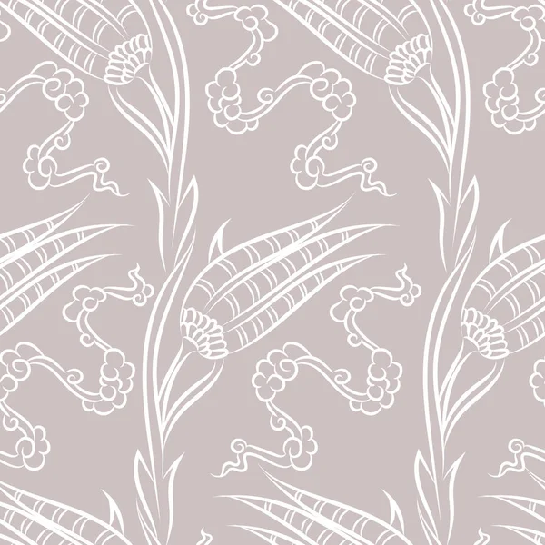 Carreaux de céramique Iznik motif floral — Image vectorielle