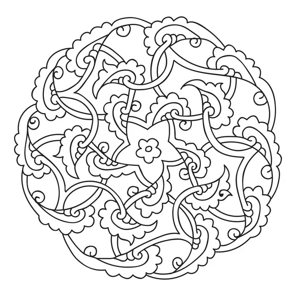 Diseño pentagrama estilo Iznik — Archivo Imágenes Vectoriales