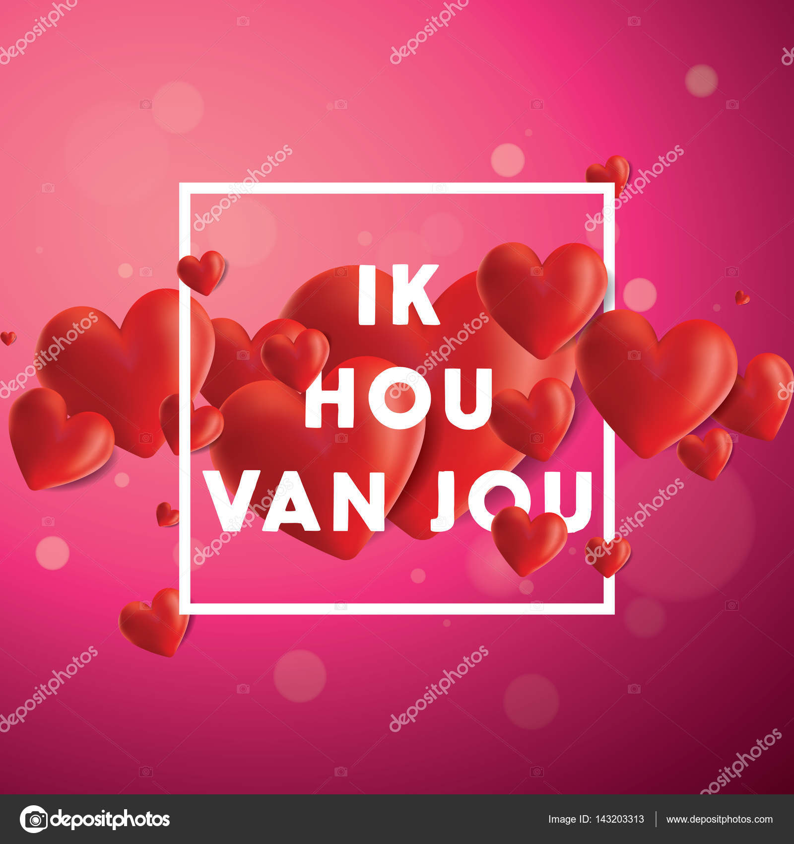Ik Hou van Jou Vector Background Stock Vector by ©EnginKorkmaz 143203313
