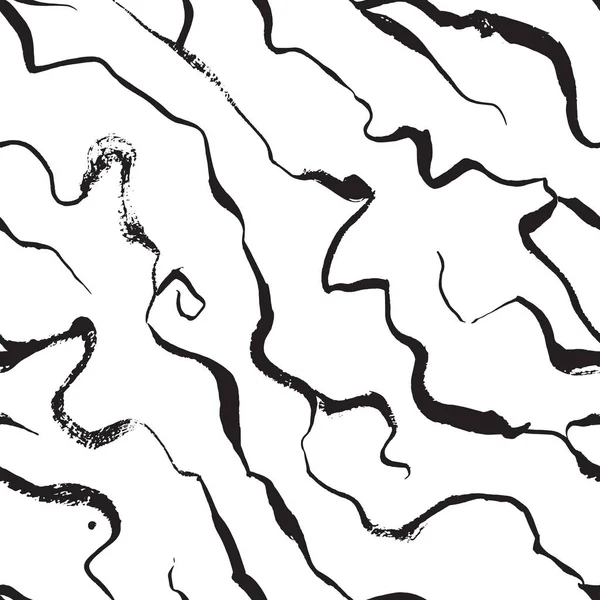 Abstract watercolor random diagolan stripes seamless pattern — Stock Vector