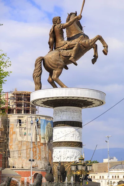 Monumento de Alexandre o Grande, Skopje — Fotografia de Stock