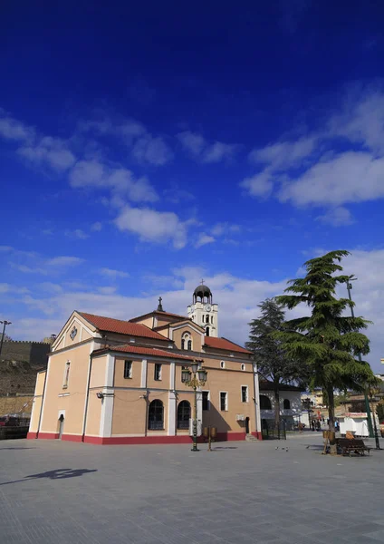 La chiesa di San Demetrio in Piazza Filippo II, Skopje, Mac — Foto Stock