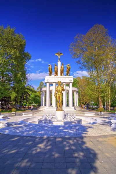 Makedonya, Skopje kahramanları onurlandırdığımız bu günde Memorial — Stok fotoğraf