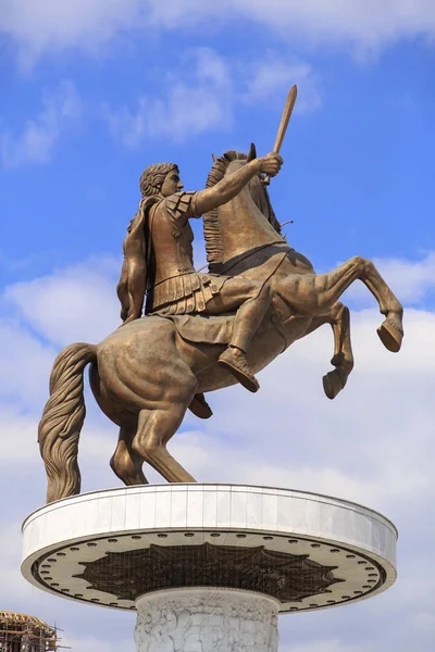 Monumento di Alessandro Magno, Skopje — Foto Stock