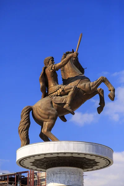 Monumento di Alessandro Magno, Skopje — Foto Stock