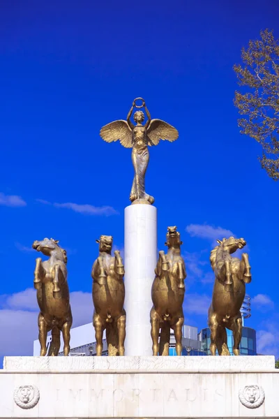 Herdenking van de gevallen helden van Macedonië, Skopje — Stockfoto