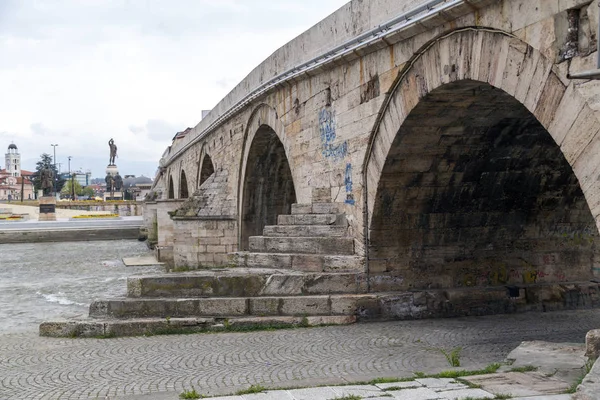 Centre-ville de Skopje, République macédonienne — Photo