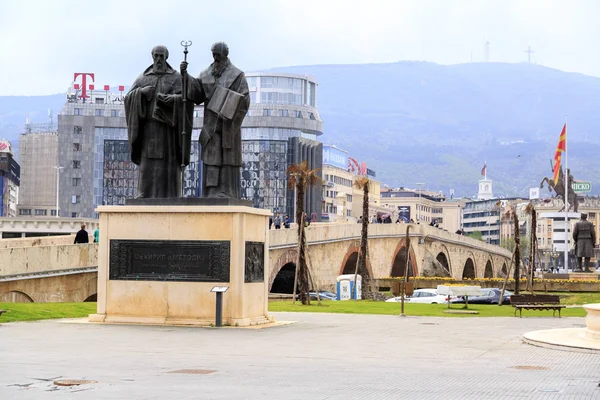 Estatua de los Santos Cirilo y Metodio —  Fotos de Stock