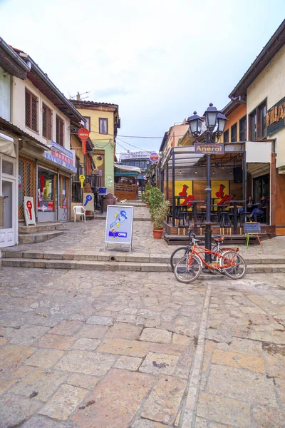 Starego bazaru tureckiego i dzielnicy Skopje, stolicy Macedonii — Zdjęcie stockowe