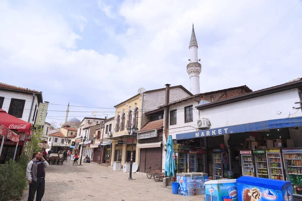 Old Turkish bazaar and neighborhood of Skopje, the Macedonian capital — Stock Photo, Image