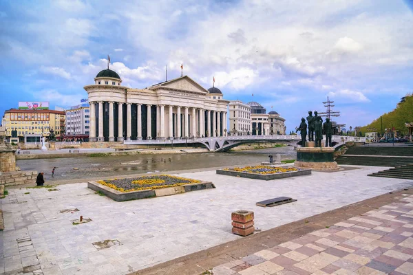 Центр міста Скоп'є, Македонська Республіка — стокове фото