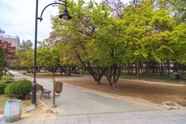 Vista desde el Parque Zena en Skopje, Macedonia — Foto de Stock