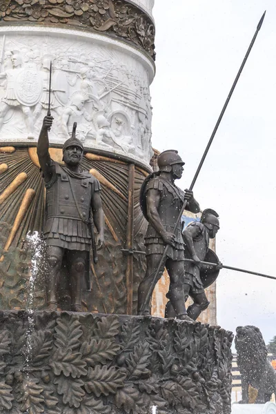 Denkmal Alexanders des Großen, Skopje — Stockfoto