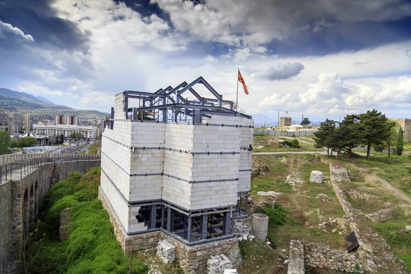 Pevnosti Kale, středověké pevnosti osmanské s výhledem na město — Stock fotografie