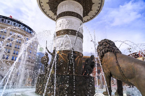 Monumentul lui Alexandru cel Mare, Skopje — Fotografie, imagine de stoc