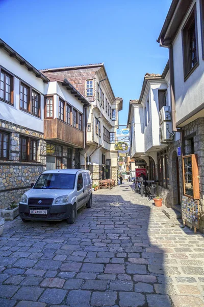 Загальна архітектура Ohrid місто в візові — стокове фото