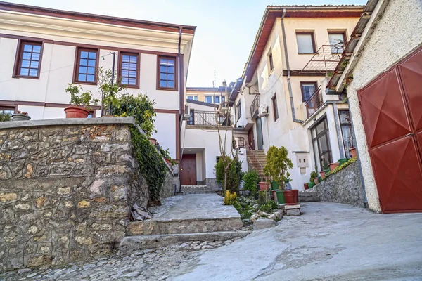 Arquitetura genérica da cidade de Ohrid na Macedônia do FYR — Fotografia de Stock