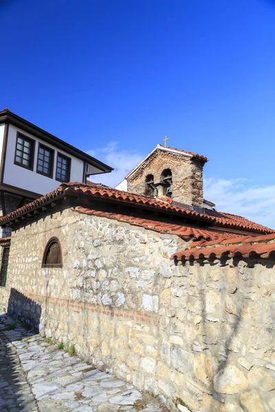 Allgemeine Architektur der ohrid-stadt in fyr makedonien — Stockfoto