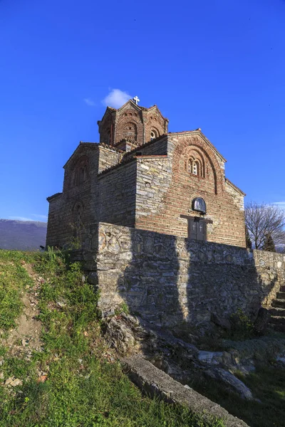 Iglesia acantilado de Santa Juana en Kaneo o San Jovan Kaneo —  Fotos de Stock