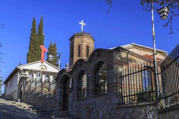 Obecná architektura města Ohrid v Makedonie — Stock fotografie