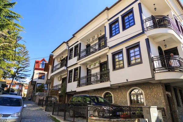 Allgemeine Architektur der ohrid-stadt in fyr makedonien — Stockfoto