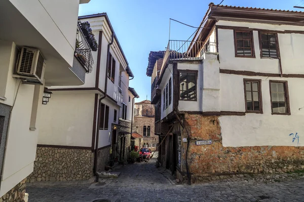 Architecture générique de la ville d'Ohrid dans l'ARYM Macédoine — Photo