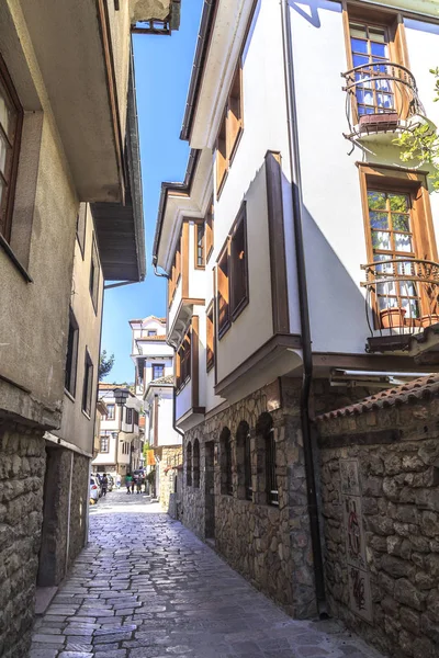 Obecná architektura města Ohrid v Makedonie — Stock fotografie