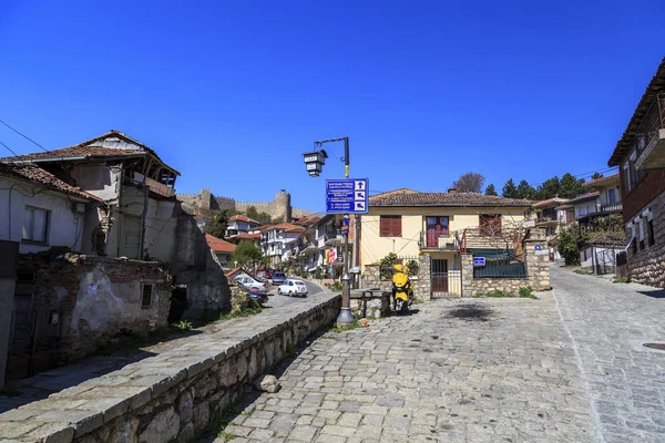 Obecná architektura města Ohrid v Makedonie — Stock fotografie