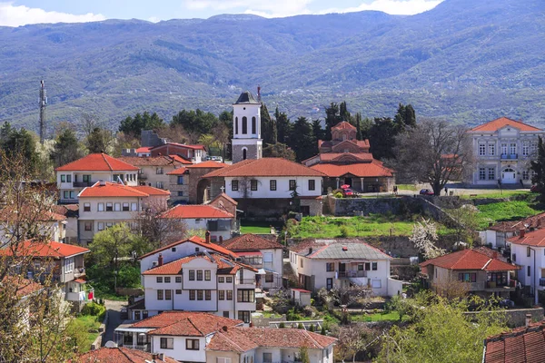 Arquitetura genérica da cidade de Ohrid na Macedônia do FYR — Fotografia de Stock