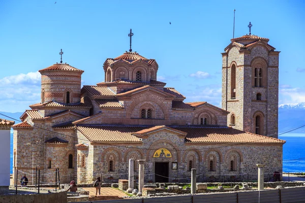 Vista exterior de St. Panteleimon en Ohrid, Macedonia . —  Fotos de Stock