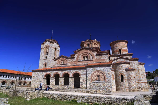 Vista exterior de St. Panteleimon en Ohrid, Macedonia . — Foto de Stock