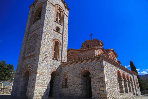 Vista exterior de St. Panteleimon em Ohrid, Macedónia . — Fotografia de Stock
