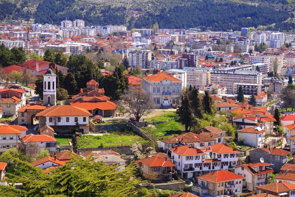 Ogólną architekturę miasta Ohrid w BJR Macedonii — Zdjęcie stockowe