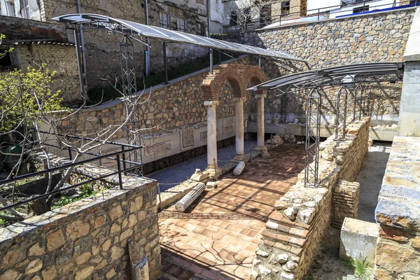 สถานที่โบราณคดีโรมันใน Ohrid — ภาพถ่ายสต็อก