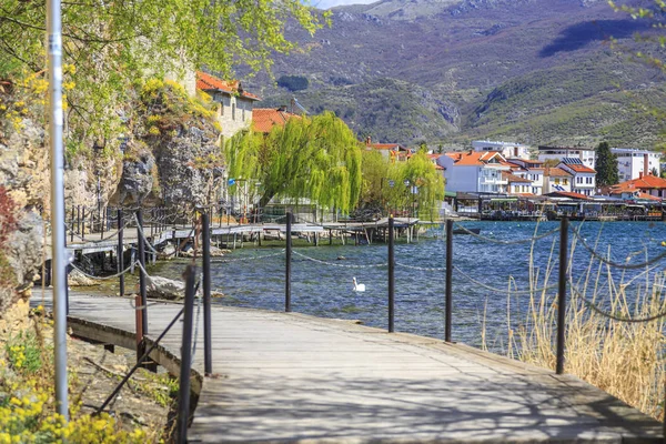 Coastal view of Ohrid, Macedonia — Stock Photo, Image